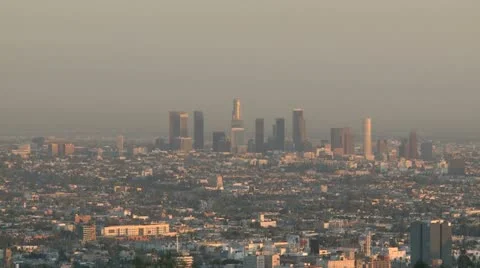 Los Angeles Skyline Sunset