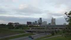4K Time Lapse Kansas City Traffic At Twilight