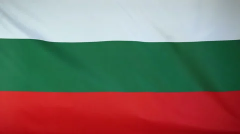 Bulgaria Flag Real Fabric Close Up 4K