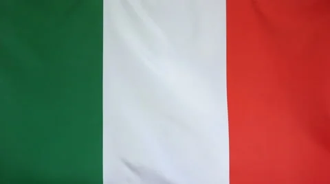 Italy Flag Real Fabric Close Up 4K