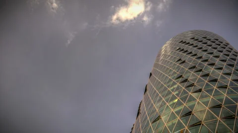 Westhafen Tower Frankfurt Timelapse