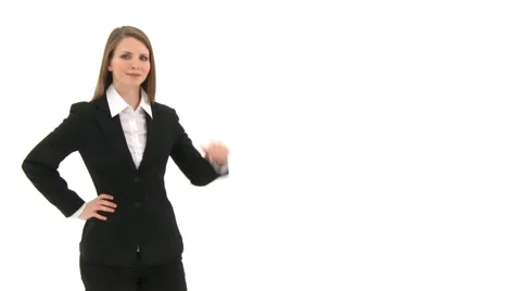 Woman Counting To Three