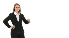 Woman Counting To Three