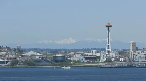 Seattle Mountains with Space Needle