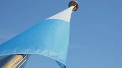 Bavarian Flag On Ship
