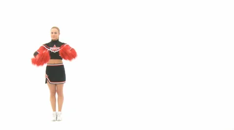 Cheerleader Showing Cartwheel