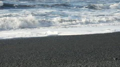 Waves Breaking At Black Sand Beach
