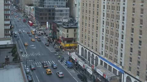 Timelapse Traffic At Sunset On 8Th Ave