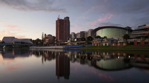 4K Timelapse Adelaide Convention Centre Zoom In
