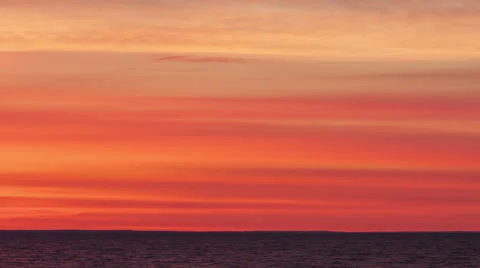 Time Lapse Close Up Blood Red Sunrise