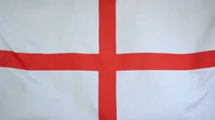 Slowmotion Real Textile Flag Of England