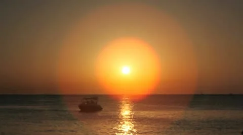 Boating At Ibiza Sunset
