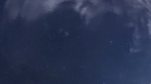 4K Time Lapse Zoom Out Night Sky Stars