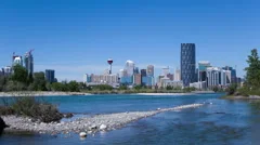4K Time Lapse Of Calgary Skyline