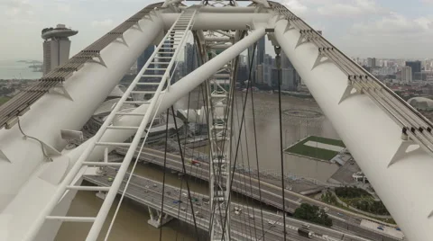 4K Time Lapse Singapore Aerial