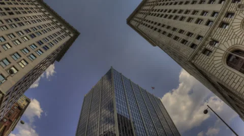 Time Lapse Hdr Zoom Out Cincinnati Skyscraper