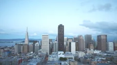 4K Time lapse San Francisco Twilight to night