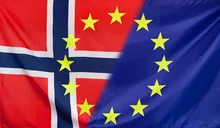 European Flag merged with Norway Flag