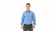 Attractive And Angry Man Shouting
