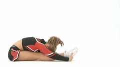 Cheerleader Stretching Legs