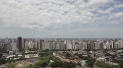4K Time Lape Aerial View Curitiba Skyline