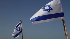 Israel Flag Close Up