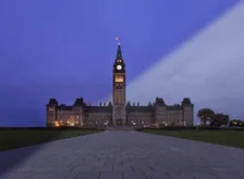 Ottawa Parliament twilight transition