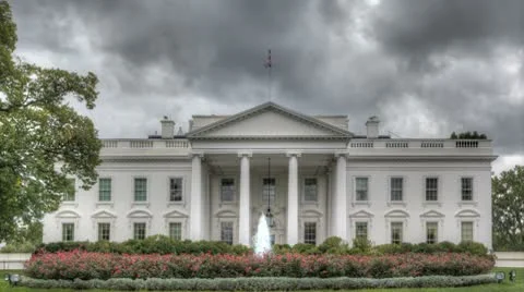 Time Lapse Dark Clouds Over The White House