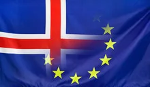 European Flag merged with Flag of Iceland