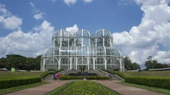 4K Time Lapse Zoom Out Curitiba Botanical Garden Jardim Botanico