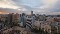 Sunset 4K Timelapse Adelaide Skyline (Editorial)