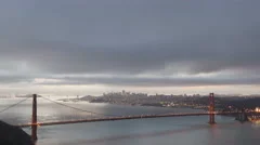 4K Time Lapse Sunrise Golden Gate Bridge
