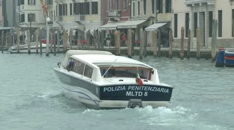 Policeboat On The Canale Grande