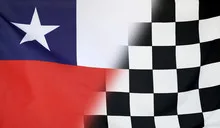 Winner Concept Chile and checkered goal flag