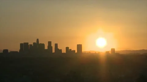 Los Angeles Skyline Sunrise