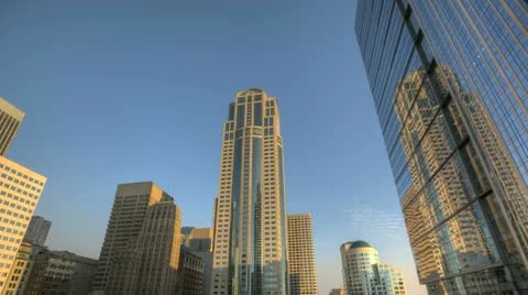 Seattle Skyscraper Sunset