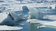 4K Time Lapse Iceberg Close Up Jökulsarlon