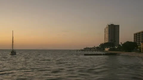 Timelapse Sailing Boat Sunrise