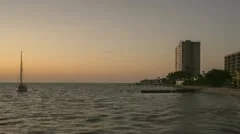 Timelapse Sailing Boat Sunrise