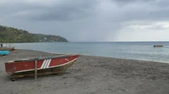 Boat On The Beach Time Lapse