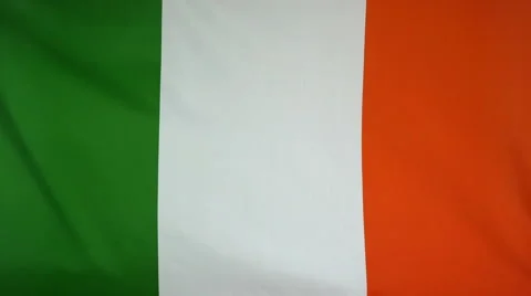 Republic Of Ireland Flag Real Fabric Close Up 4K