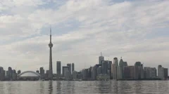 Time Lapse Zoom Out Toronto Skyline Daytime, Canada