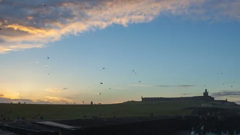 El Morro Castle Sunset 4K Timelapse