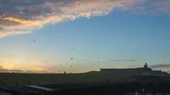 El Morro Castle Sunset 4K Timelapse