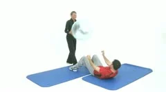 Sport Exercise With Medicine Ball