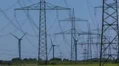 Wind Turbine And Power Lines