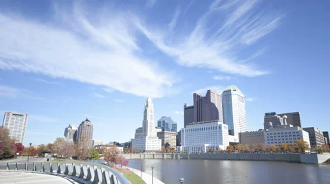 4K Time Lapse Columbus Skyline