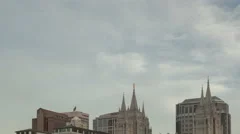 4K Time Lapse Tilt Shot Mormon Temple In Salt Lake City Utah