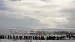 Slowmotion Geyser Strokkur Eruption Iceland