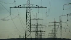 Wind Turbines And Power Lines